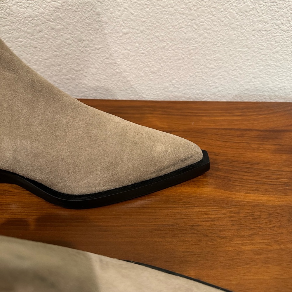 Anine Bing Taupe Suede Bekah Booties - Picture 10 of 10